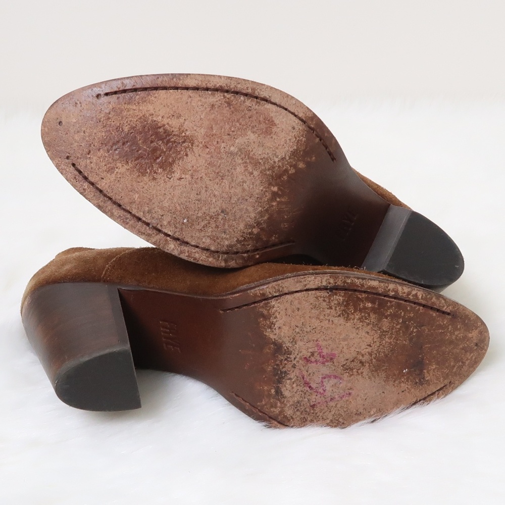 Frye Frye Iliana Suede Distressed Shootie Bootie 8 - Picture 8 of 8